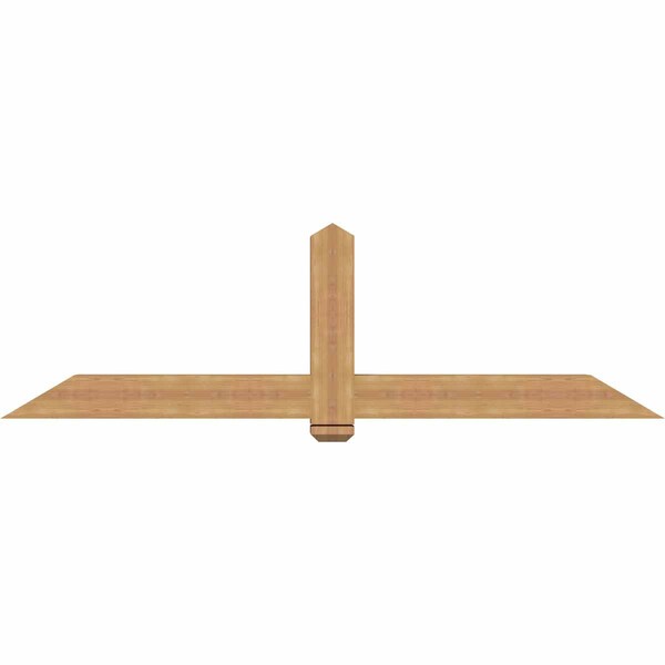 Ekena Millwork Eugene Smooth Timber Gable Bracket, Western Red Cedar, 84"W x 24"H x 5 1/2"D x 5 1/2"F, 7/12 Pitch GBW084X24X0606EUG00SWR - main